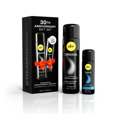 Набір лубрикантів Pjur 30th Anniversary Gift Set: Original 100 мл та Aqua 30 мл