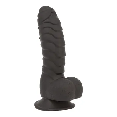 Фалоімітатор ADDICTION Ben 7" Dildo With Balls Black з вібропулею в подарунок
