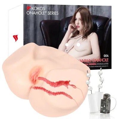 Мастурбатор Kokos 004 Vailla ONAHOLE Real Vagina 2WayPlus з вібрацією