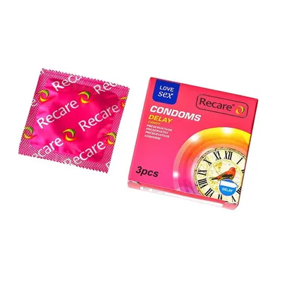 Презервативи Recare Delay Candy Condoms 3 шт, з пролонгувальним ефектом