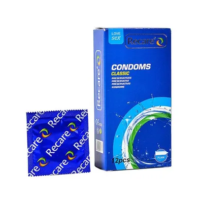 Презервативи Recare Classic Condoms, 12 шт, латексні класичні