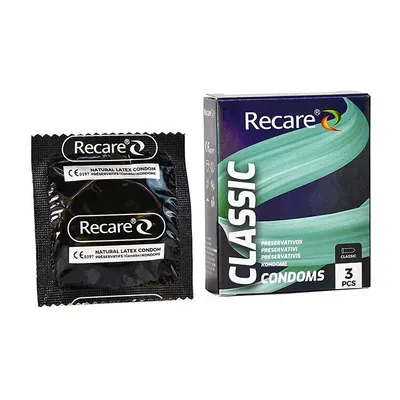 Презервативи Recare Holographic Classic Condoms, латексні, 3 шт