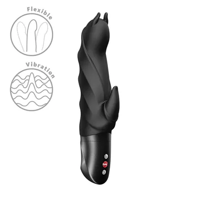 Вібратор-кролик Fun Factory Darling Devil Black, 10 режимів, на батарейках