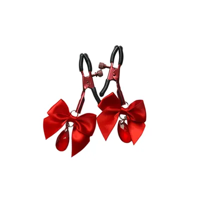 Затискачі для сосків Art of Sex - Flirty Bow, червоні
