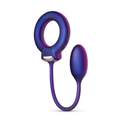 Ерекційне віброкільце з виброяйцем Hueman Eclipse Anal Vibrator