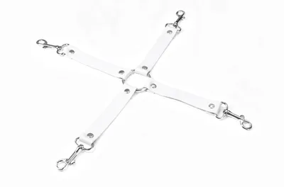 Крестовина Feral Feelings 4 Way Connector White, натуральна шкіра