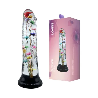 Дилдо Loviss Helichrysum Dildo із квітками безсмертника всередині
