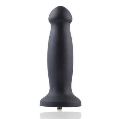 Силіконовий дилдо для секс-машин Hismith 7.2" Black Silicone Anal Dildo, система KlicLok