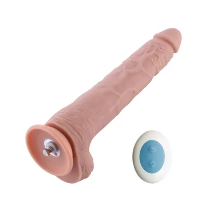 Фалоімітатор з вібрацією Hismith Silicone Dildo with Vibe, KlicLok, 30 см