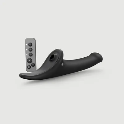Віброн насадка для страпону Strap-On-Me Multi Orgasm Dildo M Black