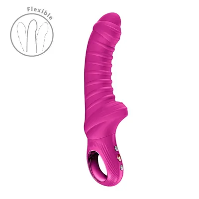 Вібратор для точки G Fun Factory TIGER Magenta, ребристий
