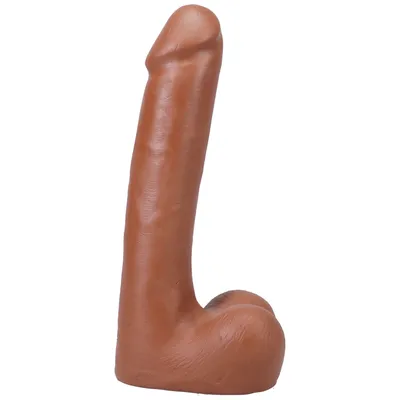 Фалоімітатор Doc Johnson The Realistic Cock ULTRASKYN 9 Inch with Balls Caramel