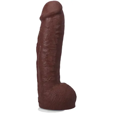 Фалоімітатор Doc Johnson The Realistic Cock ULTRASKYN 12 Inch, шоколадний