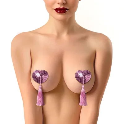 Пестиси-сердечка з кісточками Art of Sex Sparkling Hearts, рожеві