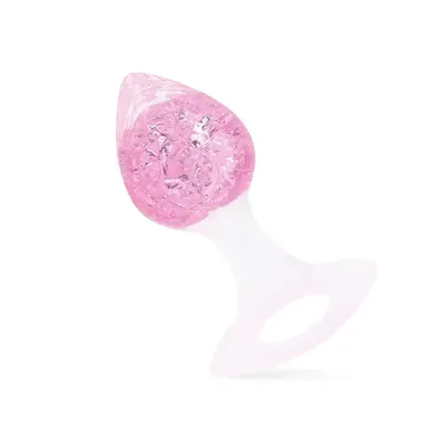 Анальна пробка Liebe Seele Heart-shaped Crystal Anal Plug - Pink Small