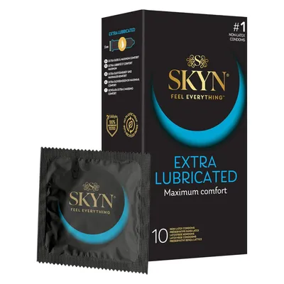 Презервативи безлатексні SKYN Extra Lubricated, 10 шт