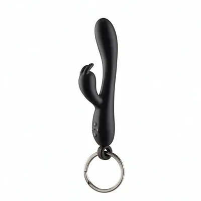 Брелок-вібратор кролик Diverty Sex Black