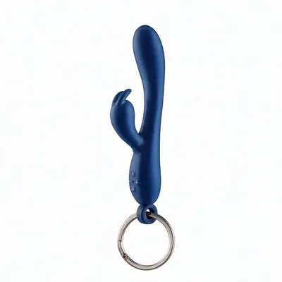 Брелок-вібратор кролик Diverty Sex Blue